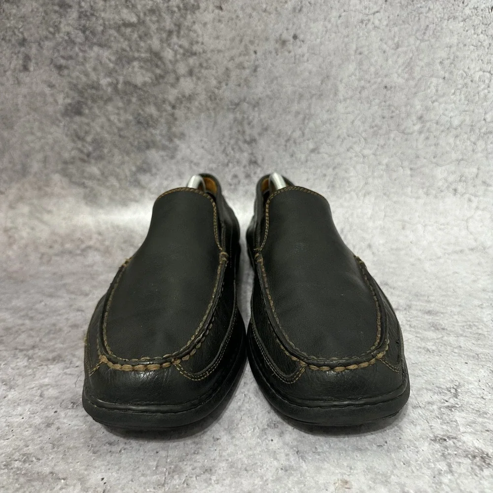 Sperry Gold Cup Twin Gore Loafer Mens 12 Black Leather Slip On STS14718 Casual